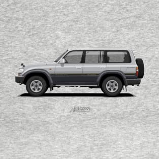 Toyota Land Cruiser 80 VX Limited Silver-Grey T-Shirt